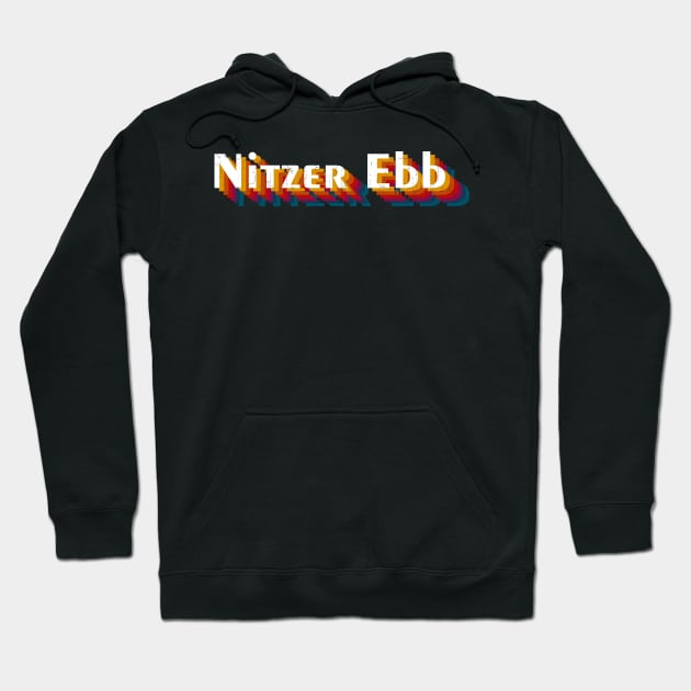 retro vintage Nitzer Ebb Hoodie by TulenTelan